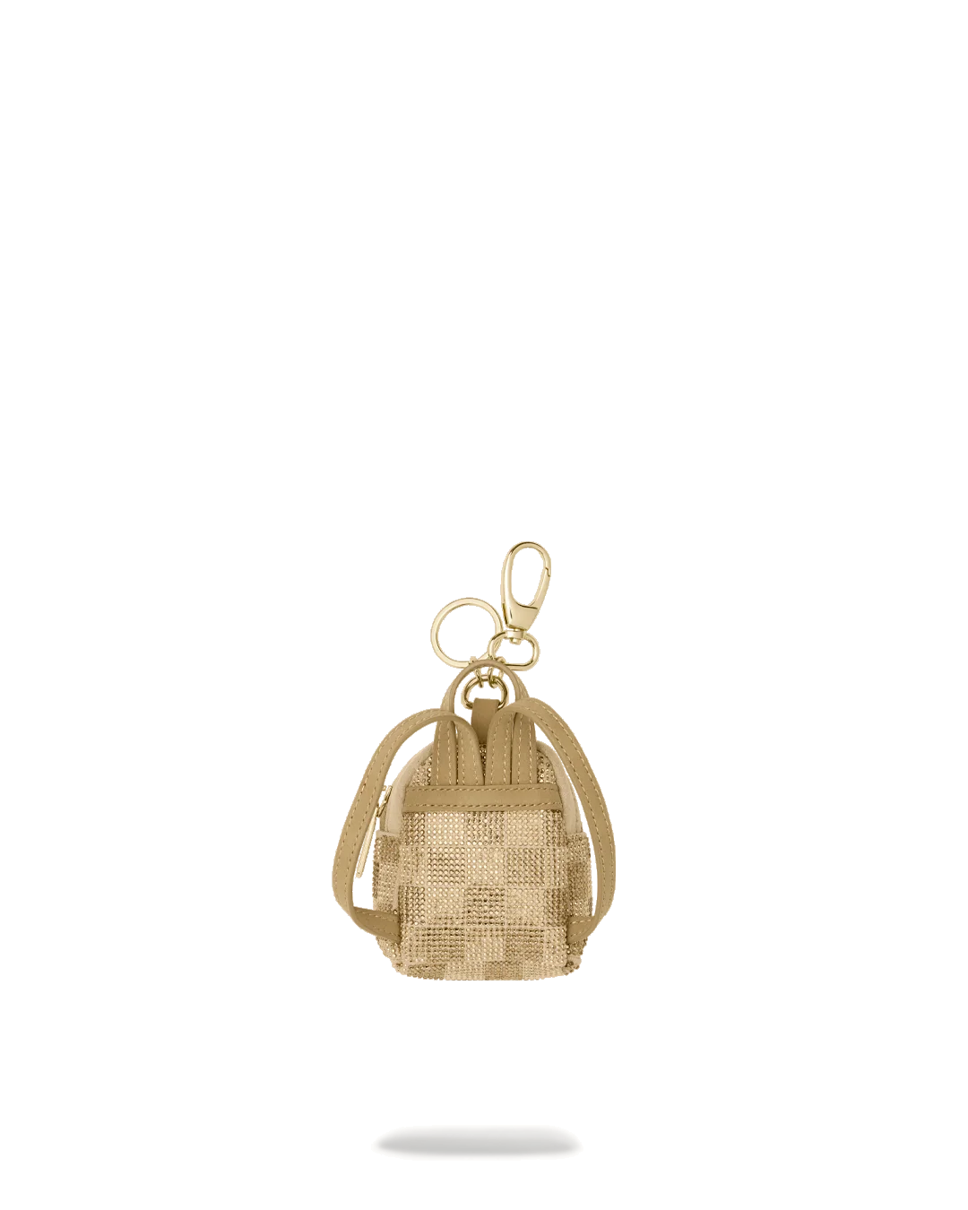 2 TONE GOLD TRINITY BACKPACK KEYCHAIN