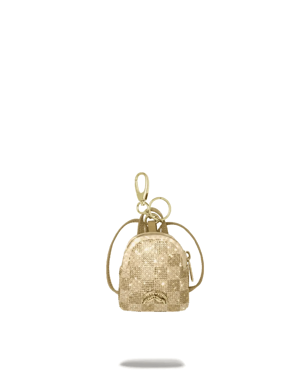 2 TONE GOLD TRINITY BACKPACK KEYCHAIN