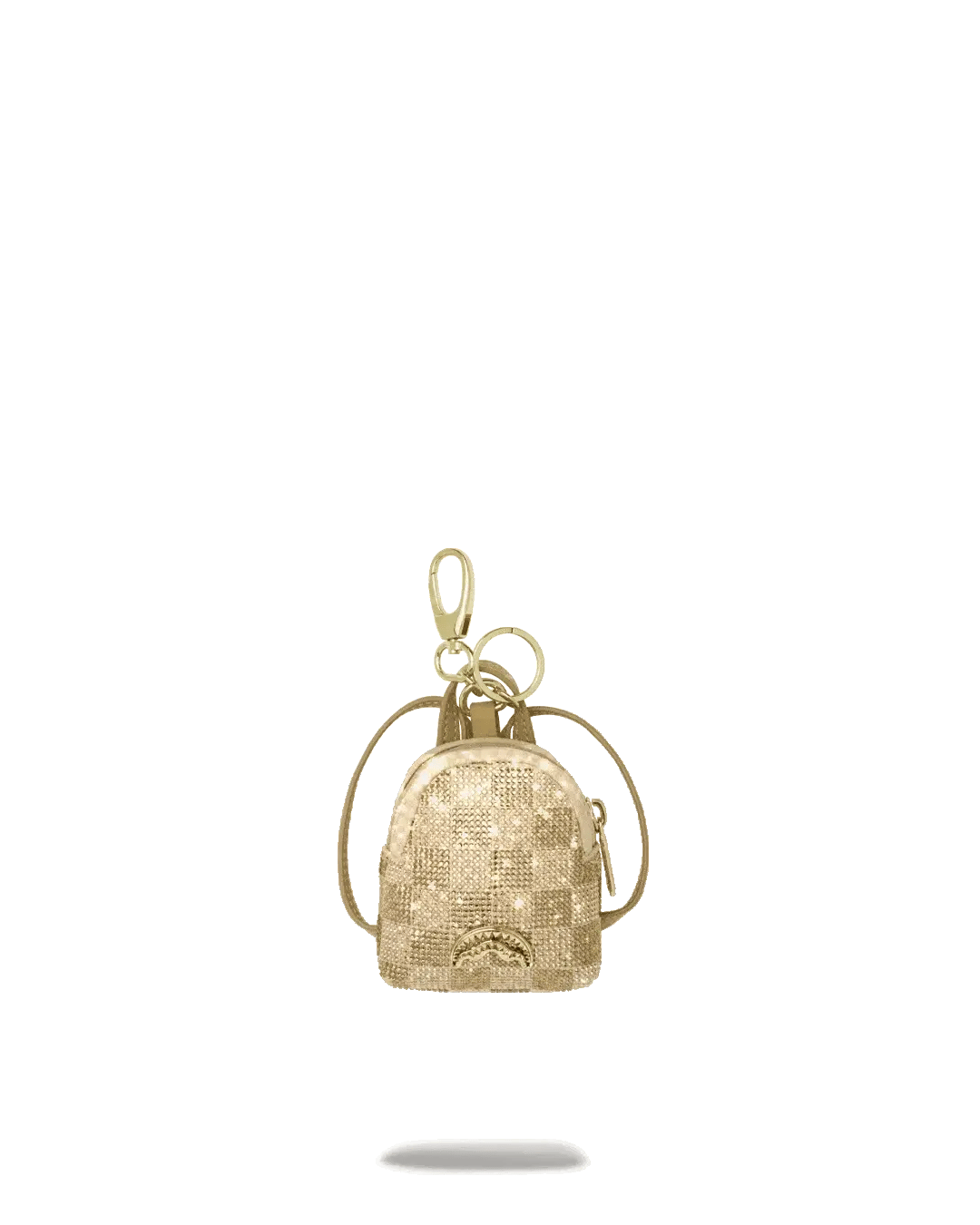 2 TONE GOLD TRINITY BACKPACK KEYCHAIN