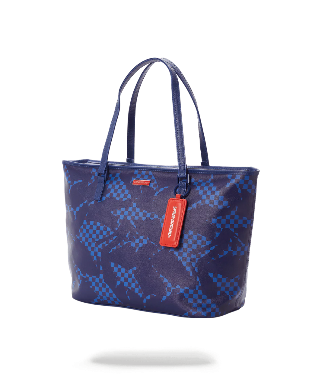 CAMO BLUE SHARK PATTERN TOTE