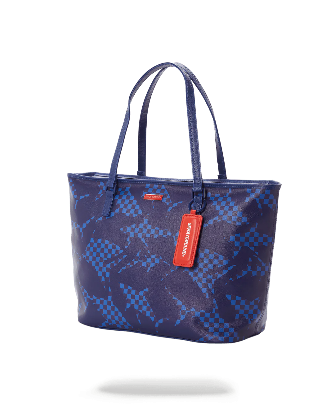 CAMO BLUE SHARK PATTERN TOTE