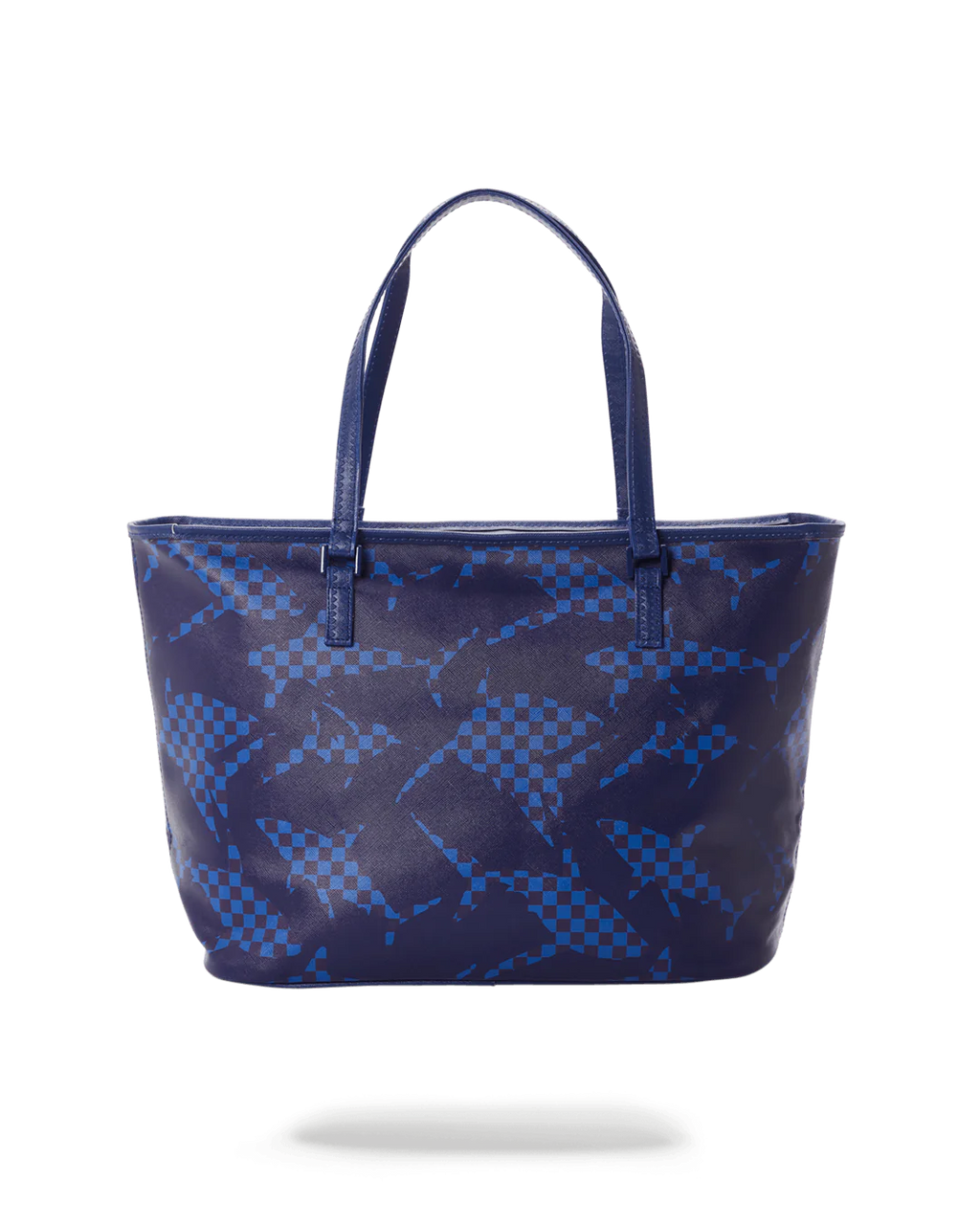 CAMO BLUE SHARK PATTERN TOTE
