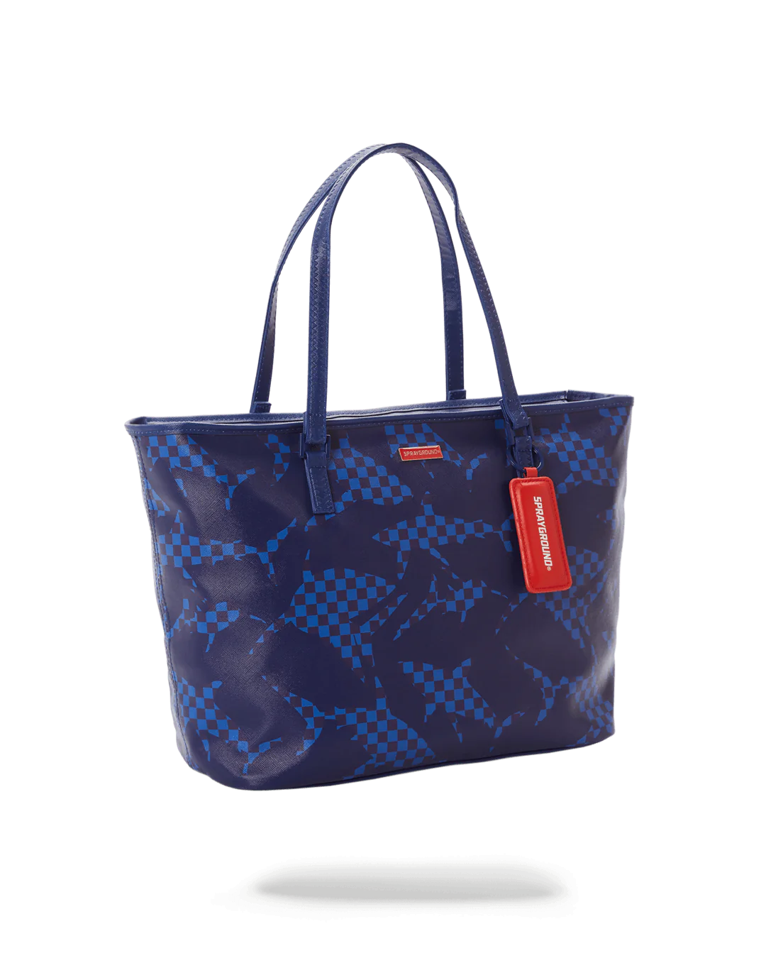 CAMO BLUE SHARK PATTERN TOTE