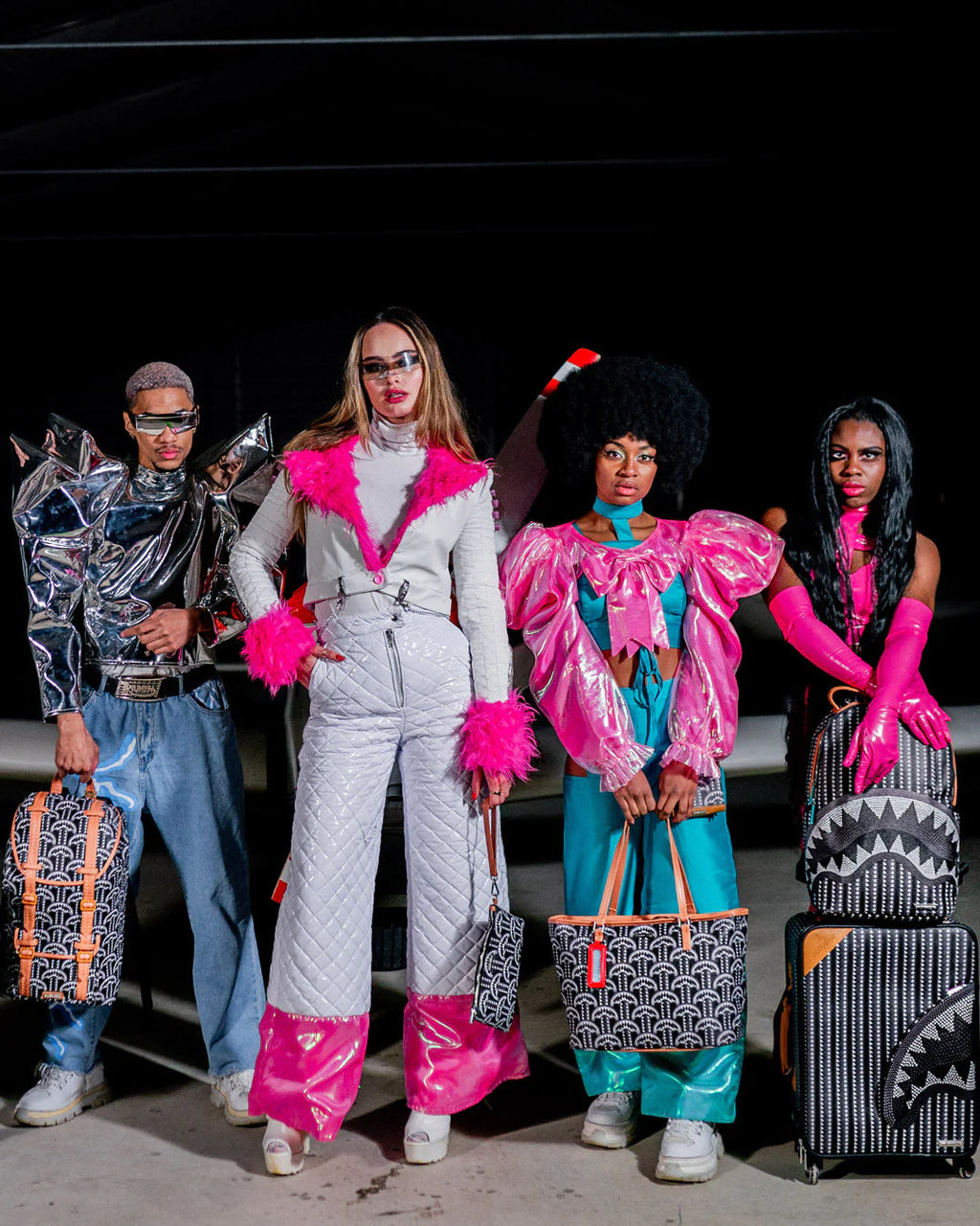 BORSA SPRAYGROUND ILLUCHAINS TOTE NERO