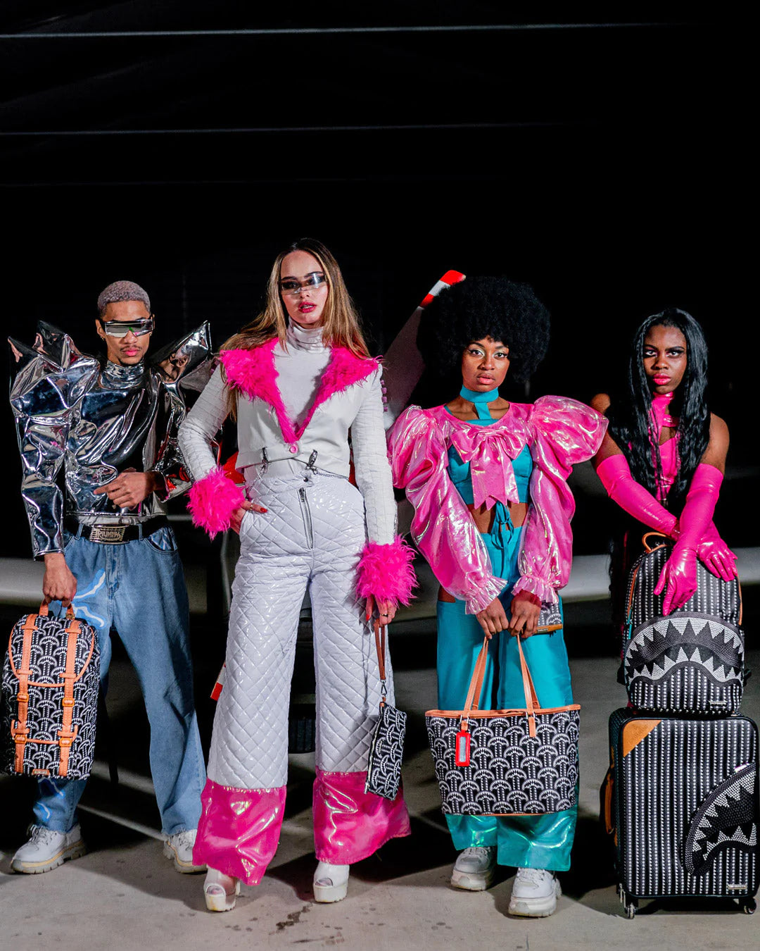 BORSA SPRAYGROUND ILLUCHAINS TOTE NERO