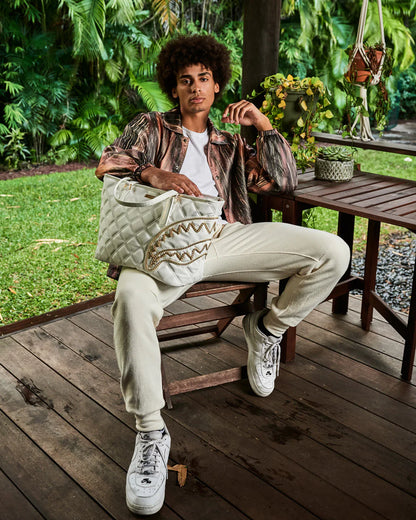 RIVIERA WHITE GOLD TOTE