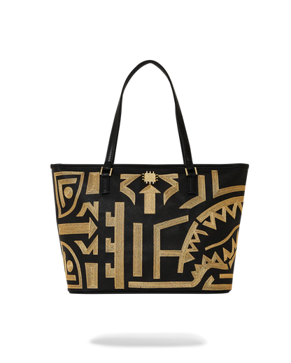 AI TRIBAL GOLD TOTE
