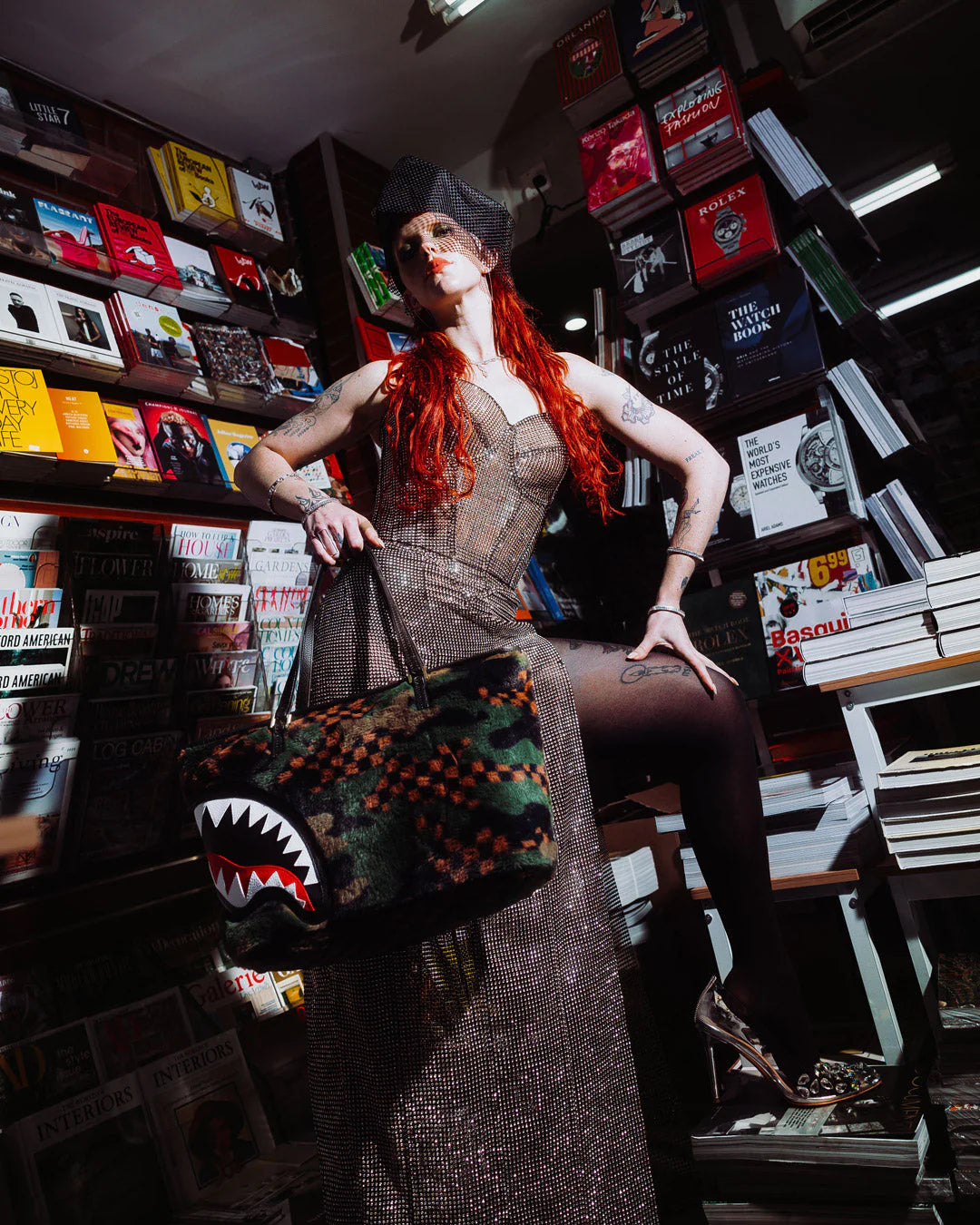 Borsa Sprayground GREEN 3AM FUR TOTE Verde