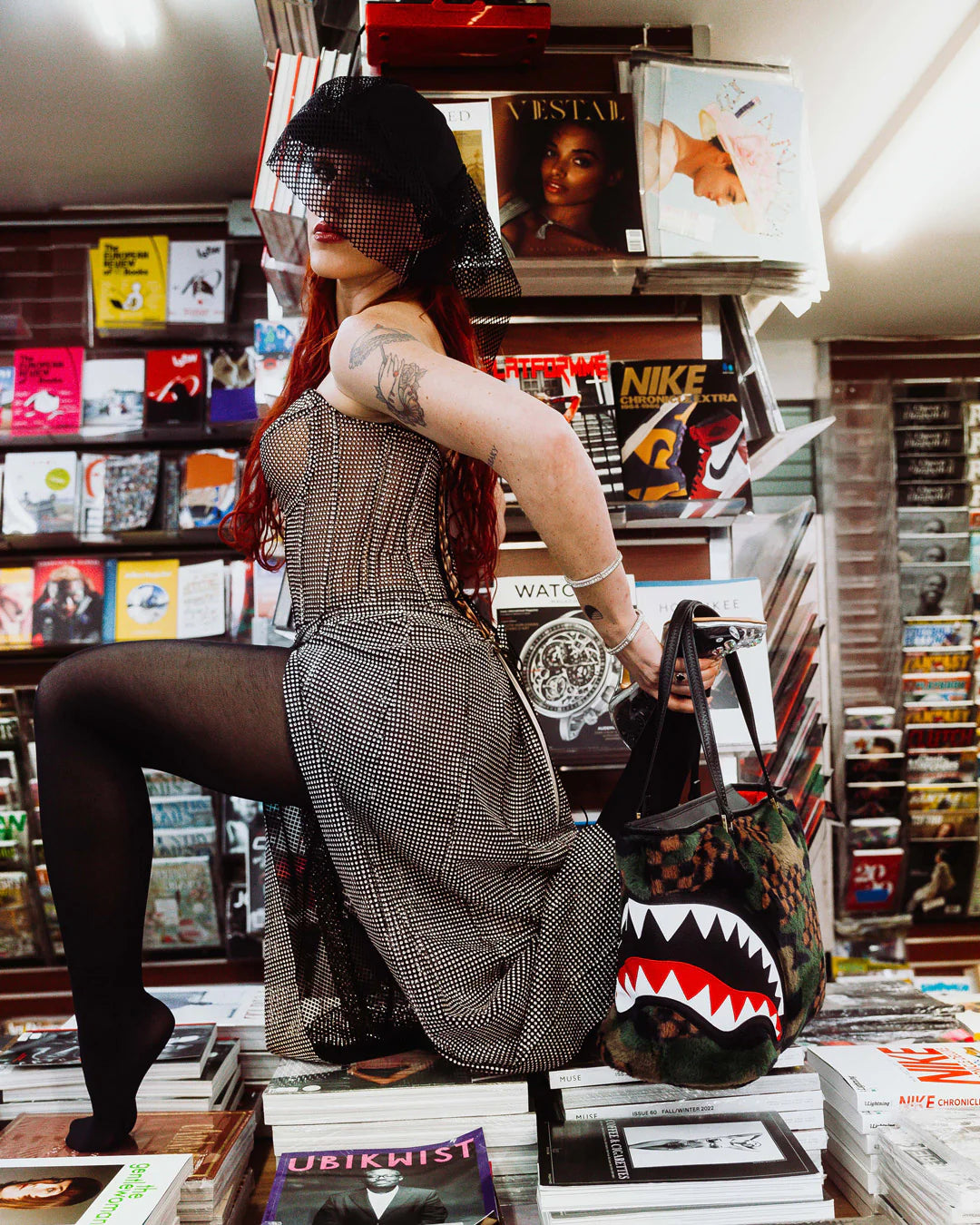 Borsa Sprayground GREEN 3AM FUR TOTE Verde