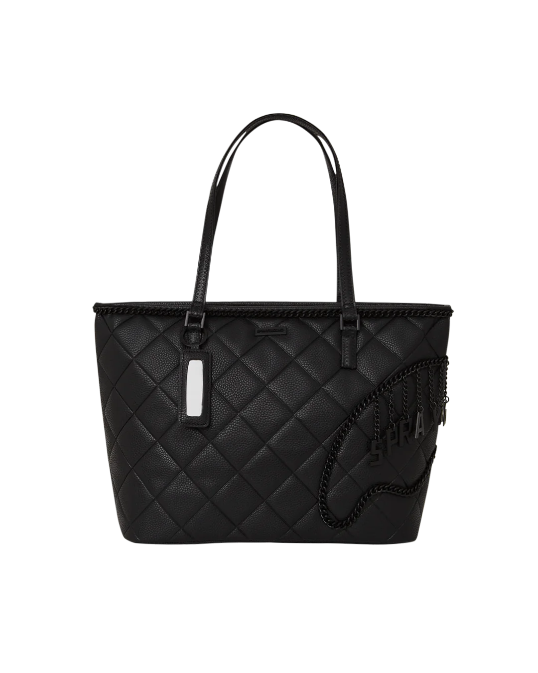 BORSA SPRAYGROUND QUILT WITH 1 LINE STITCH TOTE NERO