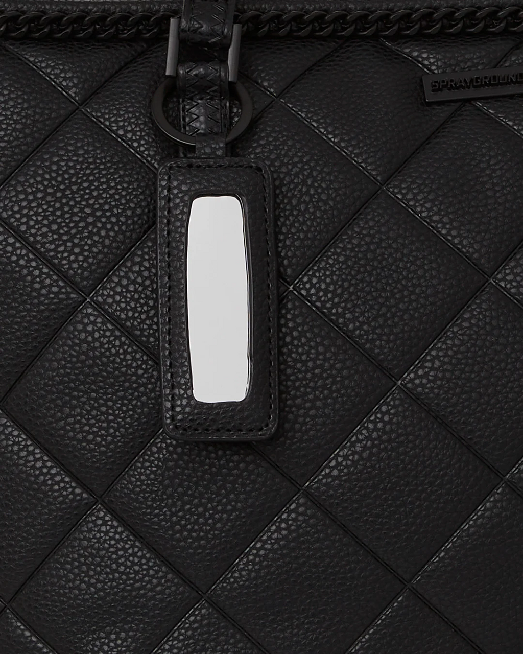 BORSA SPRAYGROUND QUILT WITH 1 LINE STITCH TOTE NERO