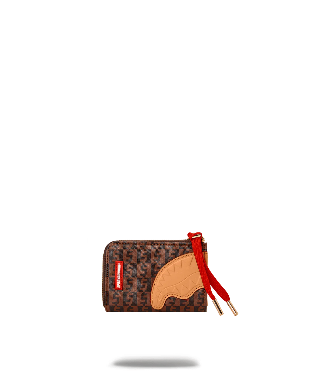 PORTAFOGLIO CON PORTAMONETE SPRAYGROUND SPLIT MONEY HENNEY WALLET MARRONE