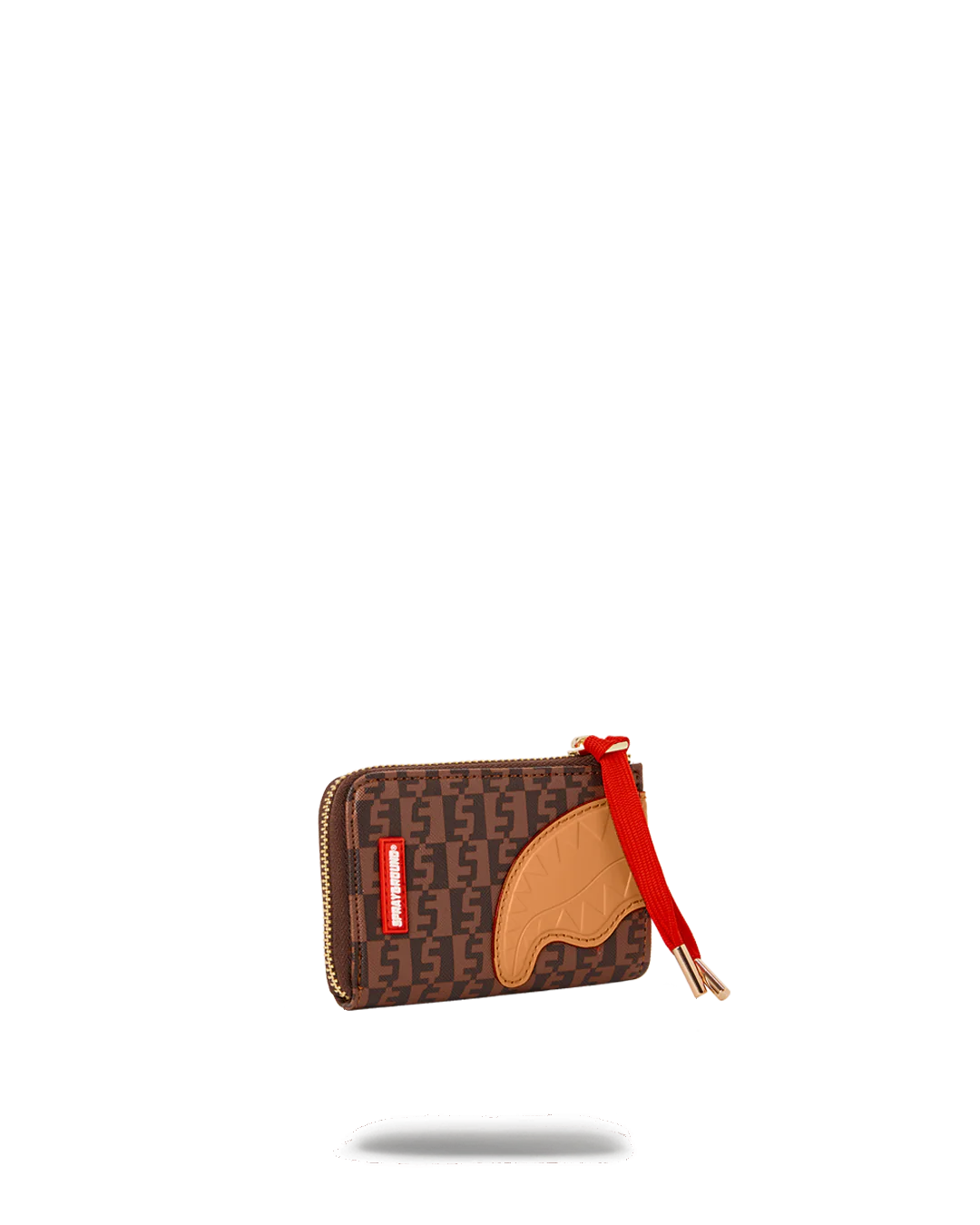 PORTAFOGLIO CON PORTAMONETE SPRAYGROUND SPLIT MONEY HENNEY WALLET MARRONE