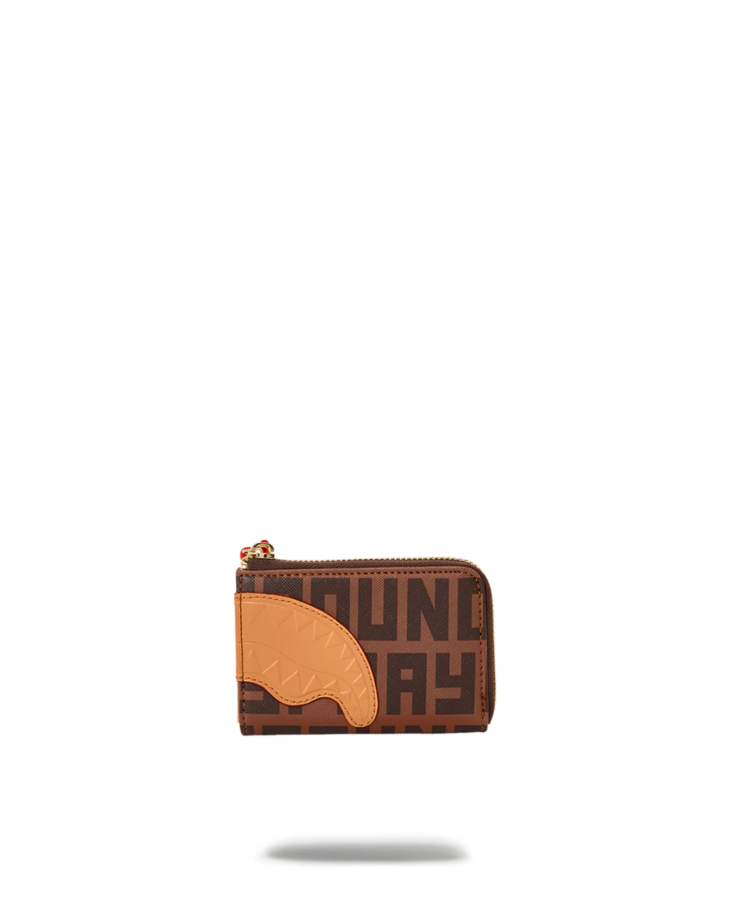 PORTAFOGLIO CON PORTAMONETE SPRAYGROUND SPLIT MONEY HENNEY WALLET MARRONE