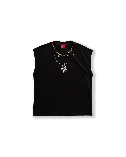 CANOTTA SPRAYGROUND NECKLACES OVER TANKTOP NERO