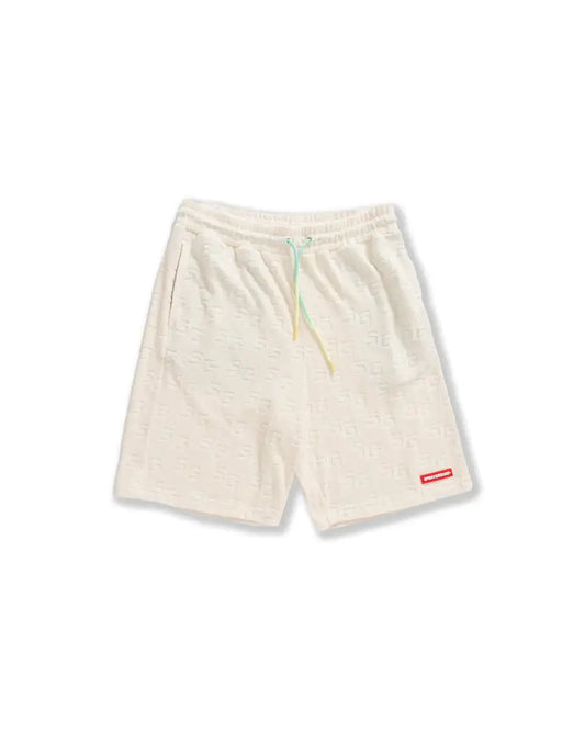 BERMUDA SPRAYGROUND JACQUARD SHORTS BEIGE