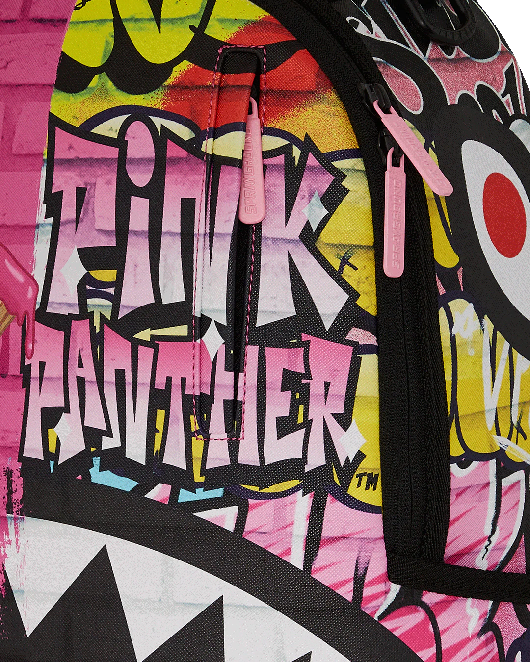PINK PANTHER PAINTING OVER GRAFFITI DLXR BACKPACK