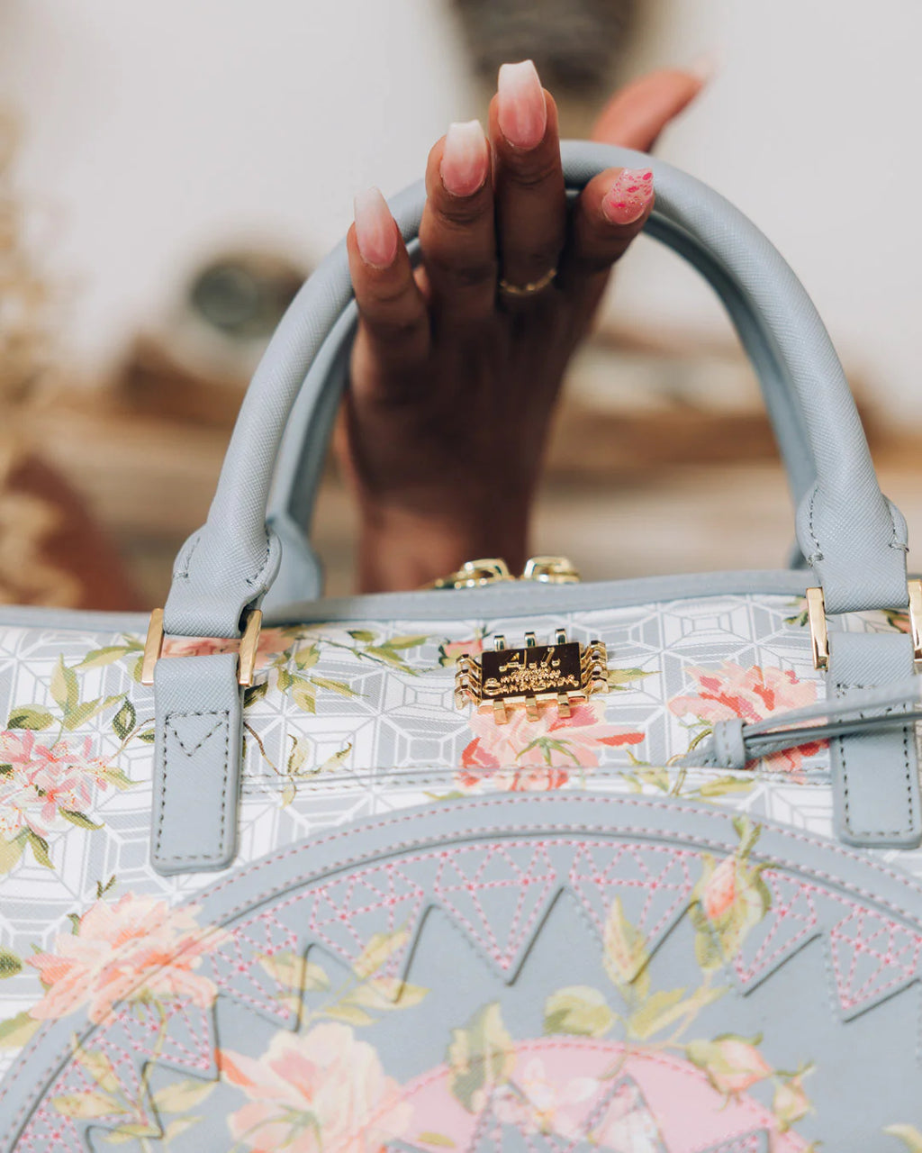 AI FLORAL MINI DUFFLE