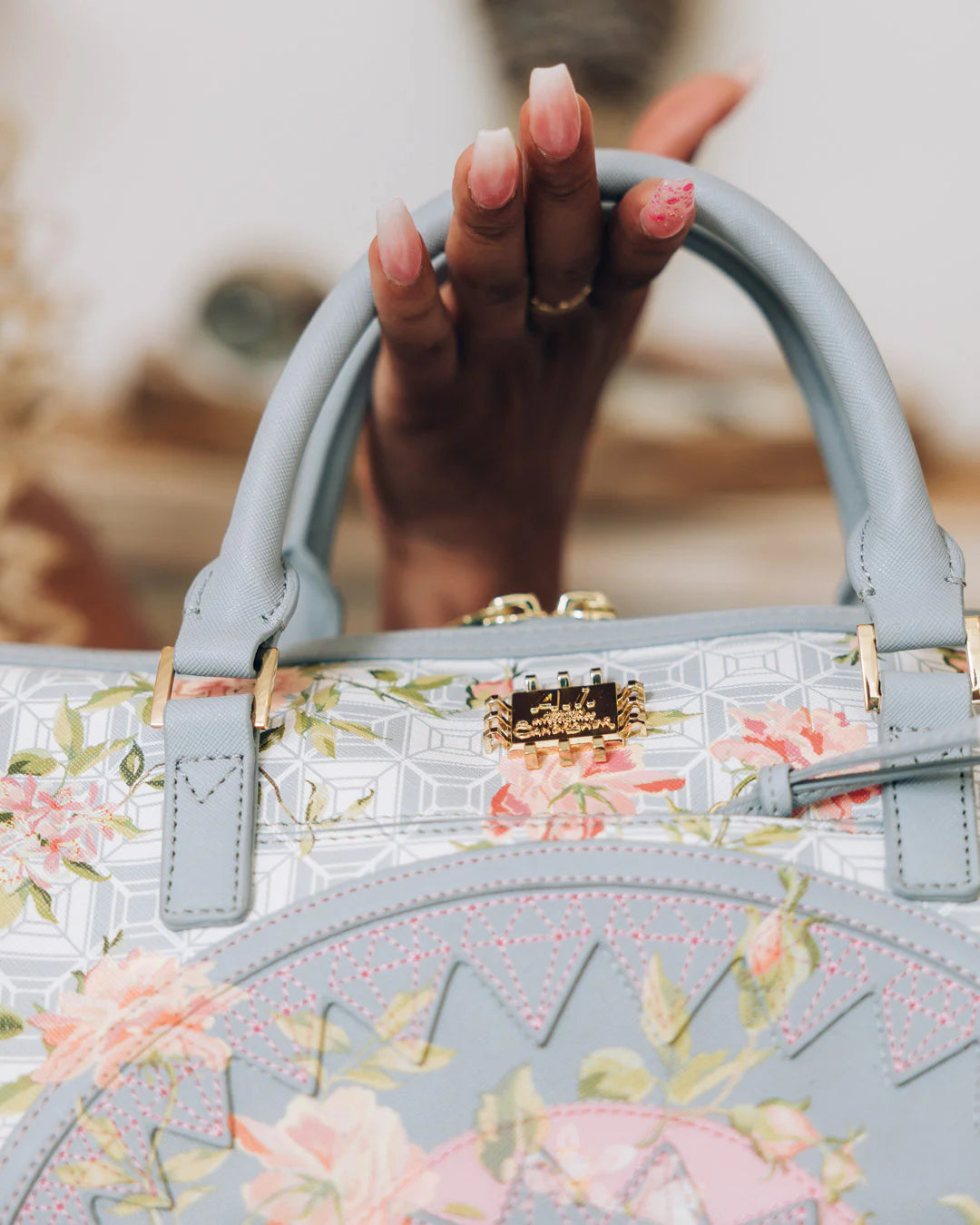 AI FLORAL MINI DUFFLE