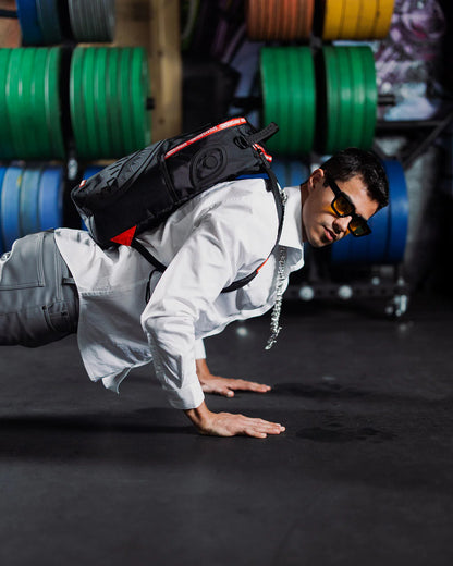 PRINTED ZIPPER SHARK DLXR BACKPACK