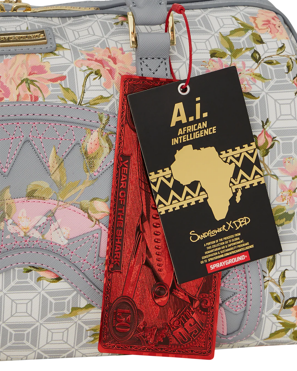 AI FLORAL MINI DUFFLE