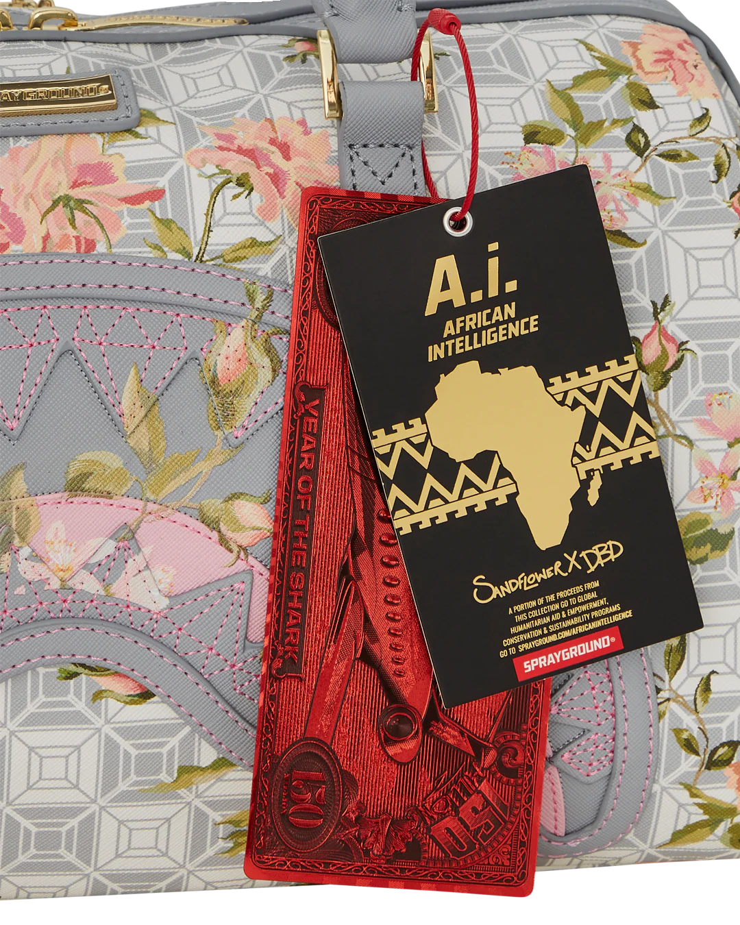 AI FLORAL MINI DUFFLE