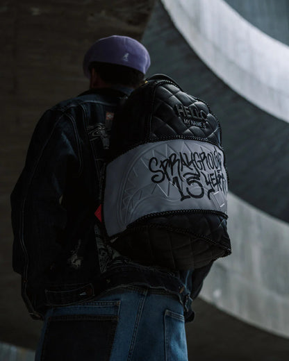 HELLO MY NAME IS 15 YEARS QUILTED BACKPACK