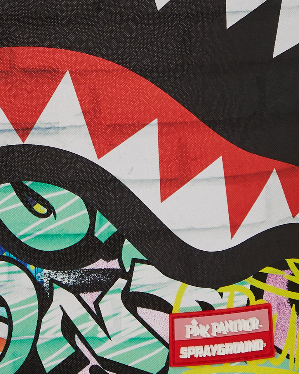 PINK PANTHER PAINTING OVER GRAFFITI DLXR BACKPACK