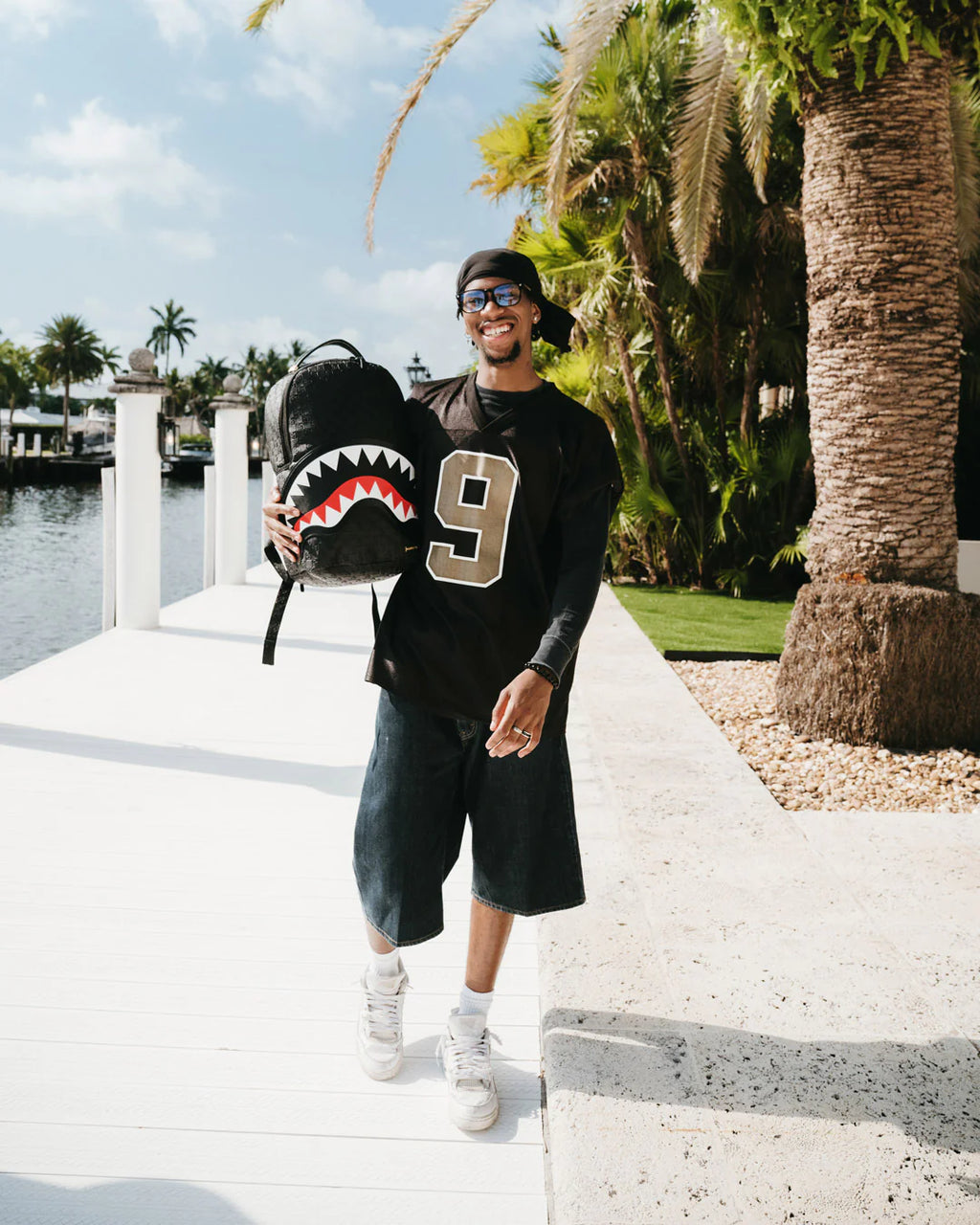 BLACK OUT SHARKS IN PARIS DLXSV BACKPACK