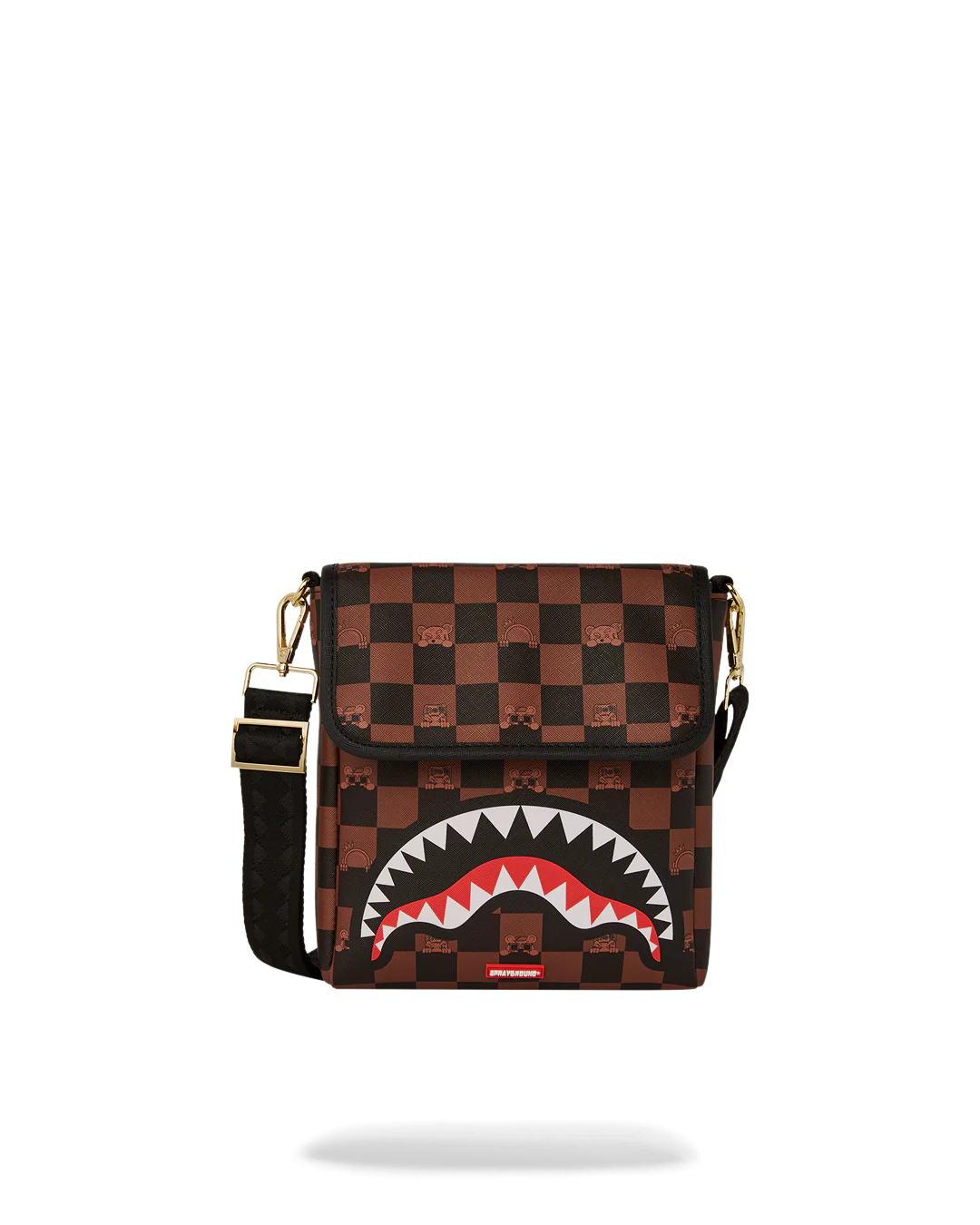 PEEKING CHARACTER CHECK MESSENGER SLING