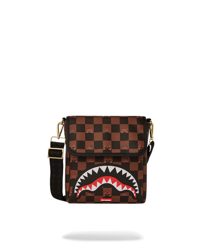 PEEKING CHARACTER CHECK MESSENGER SLING