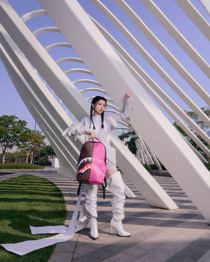 SPLIT SIP PINK CHECK DLXSV BACKPACK