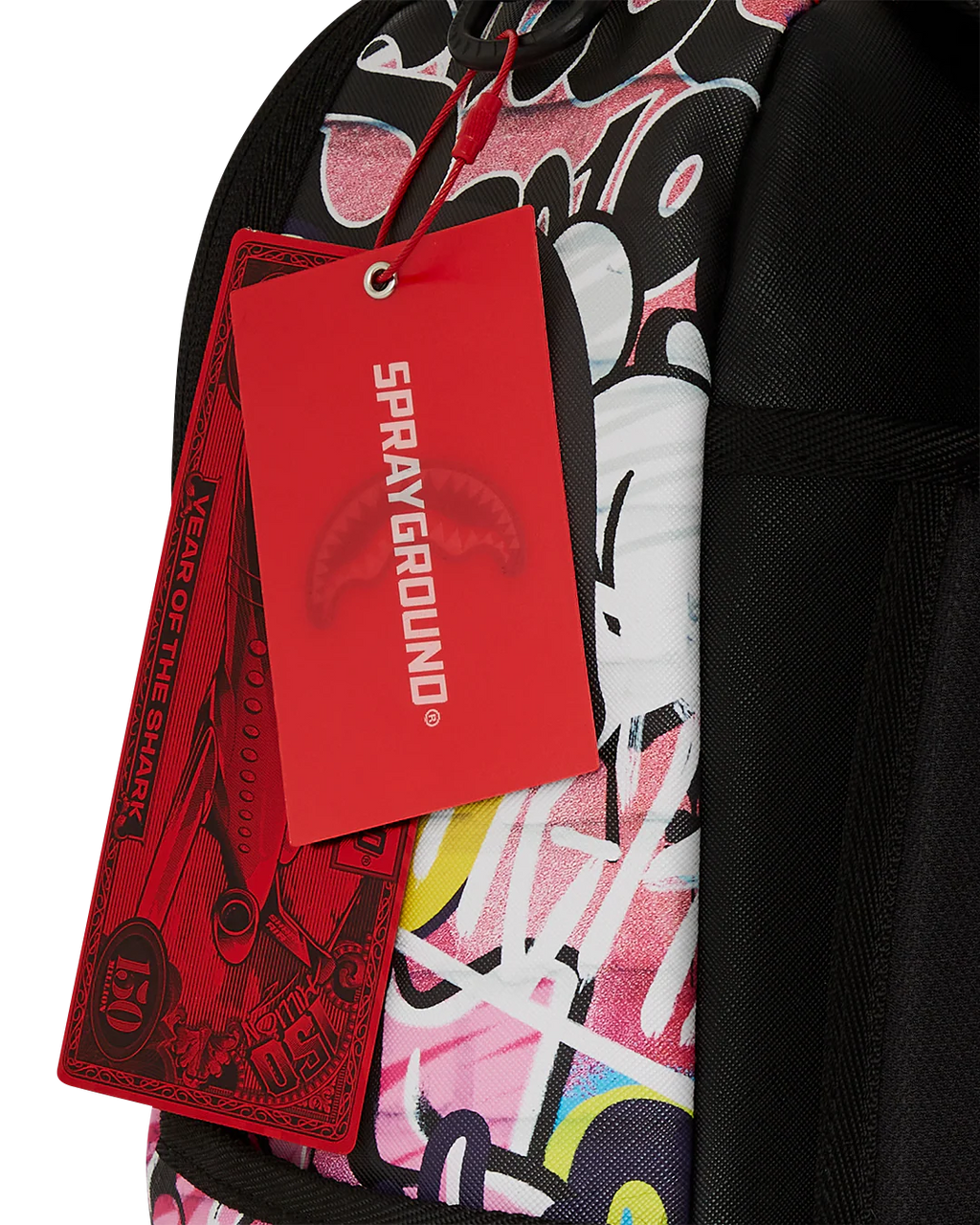 PINK PANTHER PAINTING OVER GRAFFITI DLXR BACKPACK