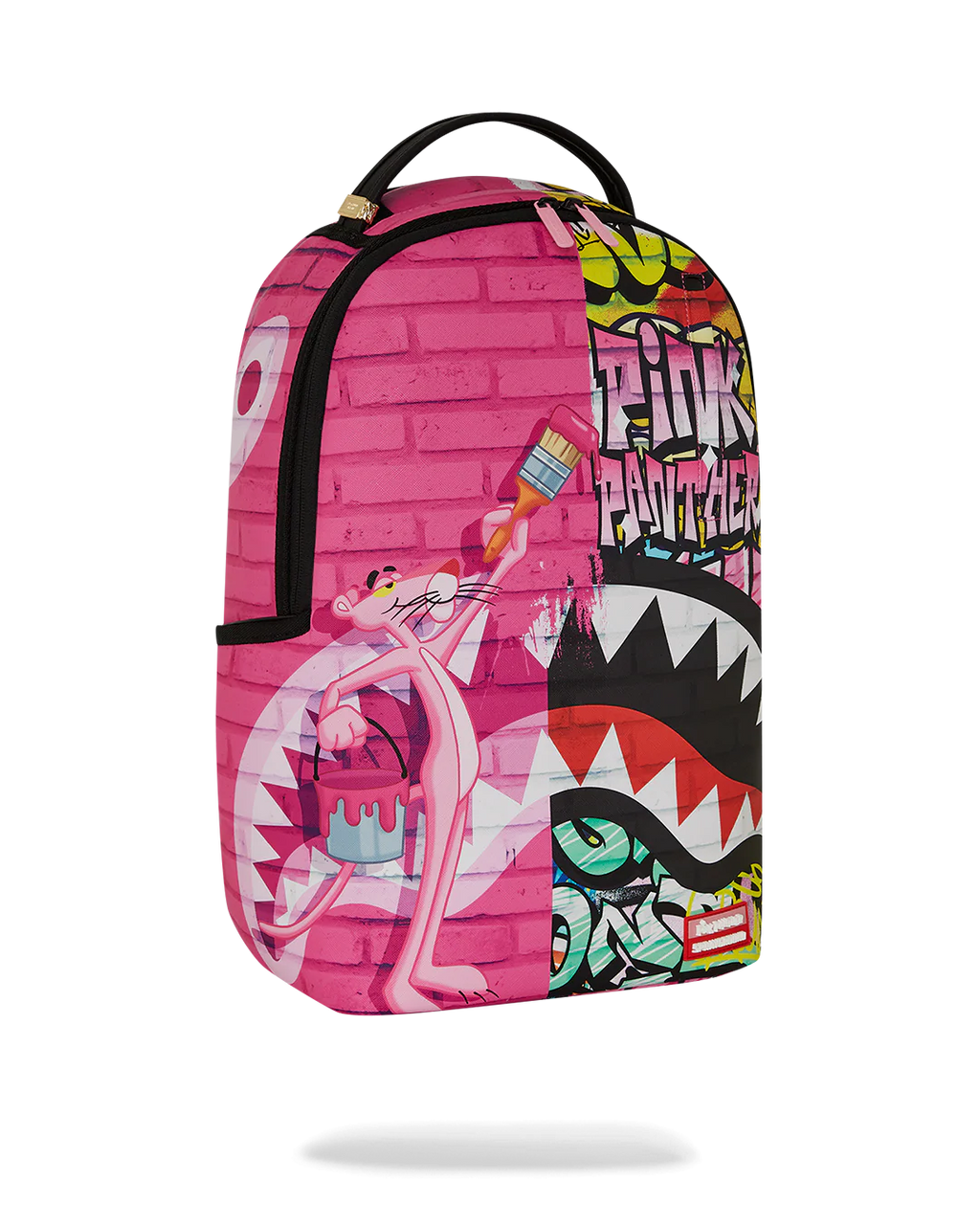PINK PANTHER PAINTING OVER GRAFFITI DLXR BACKPACK