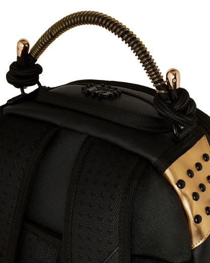 AI WONDERLAND GOLD AND BLACK BACKPACK