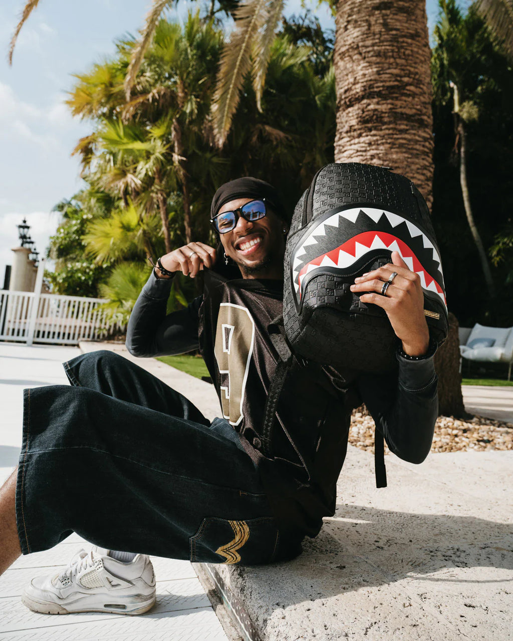 BLACK OUT SHARKS IN PARIS DLXSV BACKPACK