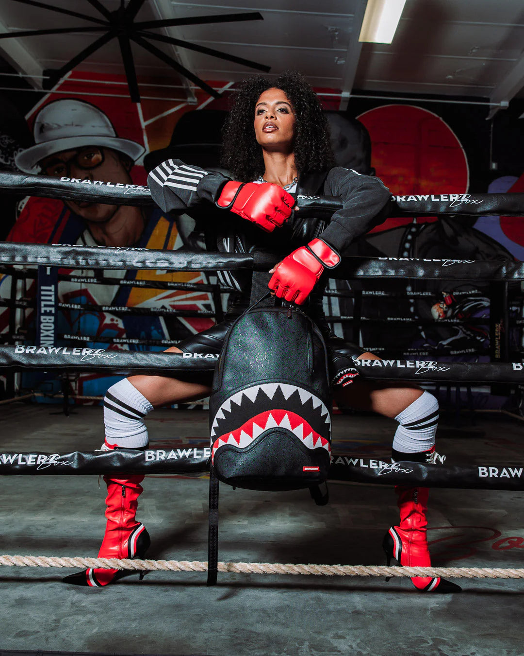 FLY KNIT MOUTH DLX- SATIN BACKPACK