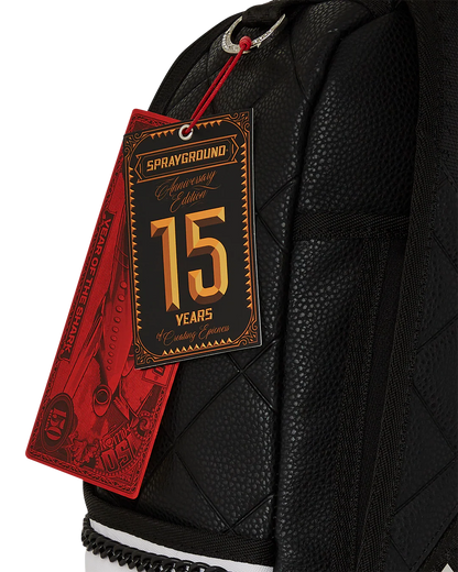 HELLO MY NAME IS 15 YEARS QUILTED BACKPACK