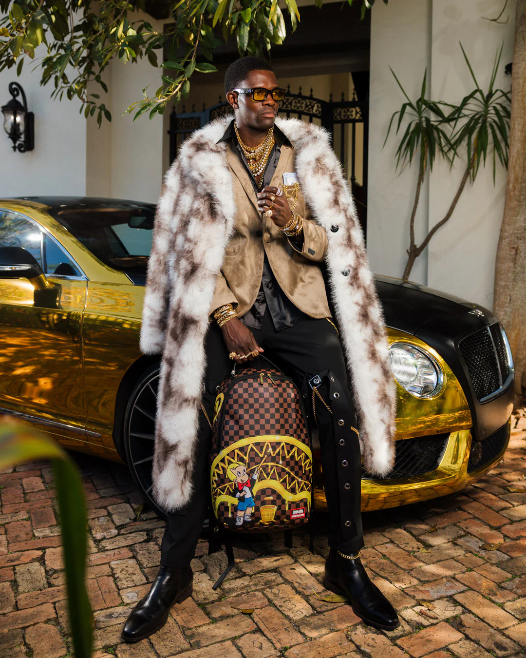 RICHIE RICH GOLD SHARKMOUTH DLXSV BACKPACK