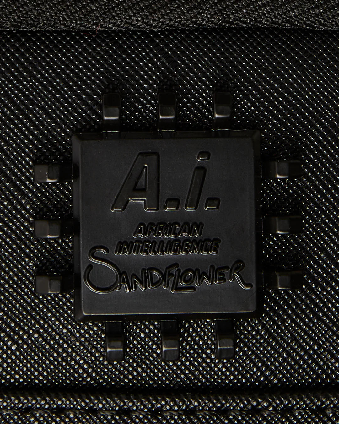 AI WONDERLAND GOLD AND BLACK BACKPACK