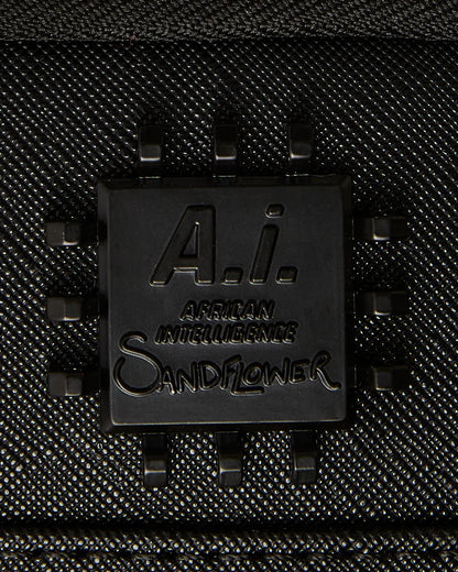 AI WONDERLAND GOLD AND BLACK BACKPACK