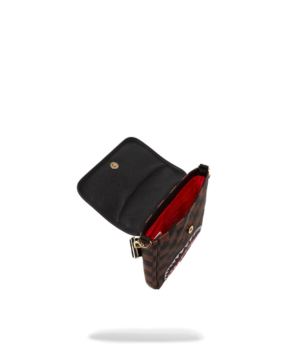 PEEKING CHARACTER CHECK MESSENGER SLING