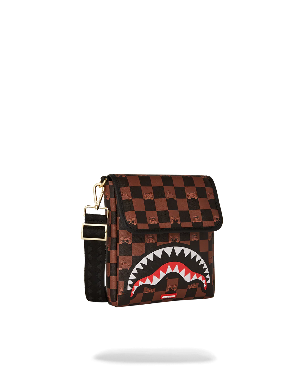 PEEKING CHARACTER CHECK MESSENGER SLING