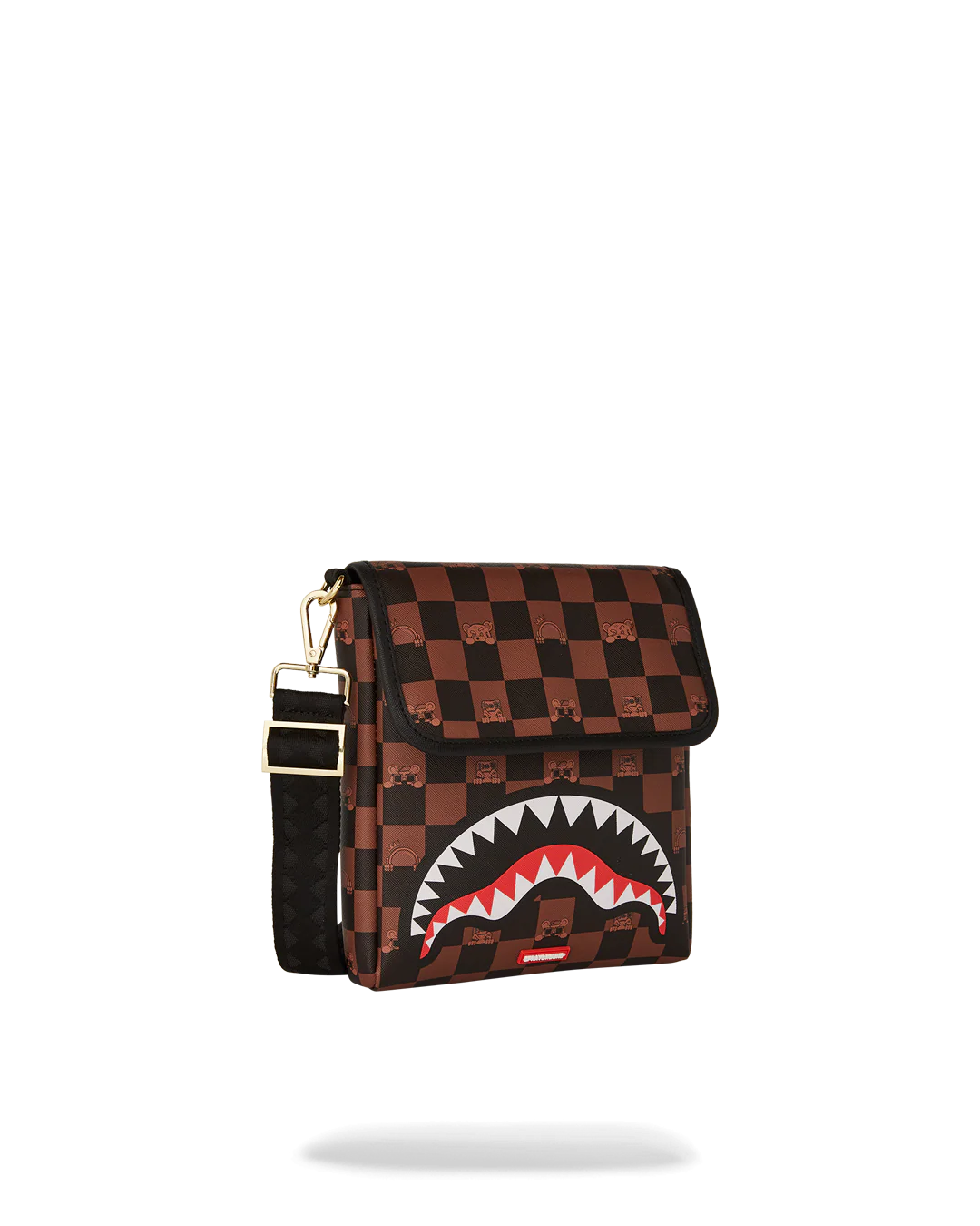 PEEKING CHARACTER CHECK MESSENGER SLING