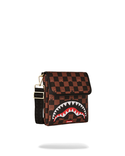 PEEKING CHARACTER CHECK MESSENGER SLING