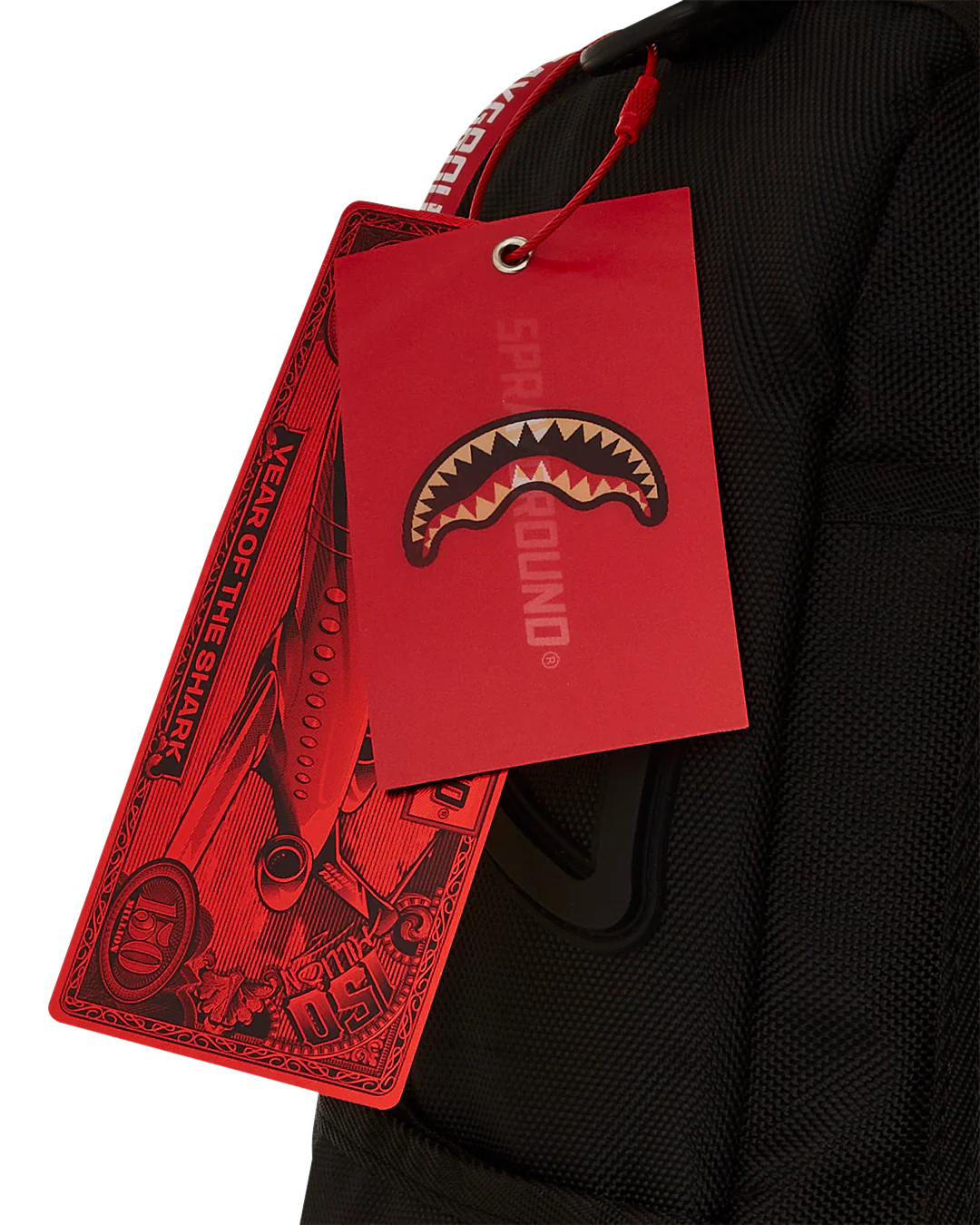 PRINTED ZIPPER SHARK DLXR BACKPACK