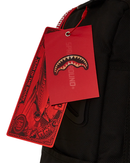 PRINTED ZIPPER SHARK DLXR BACKPACK
