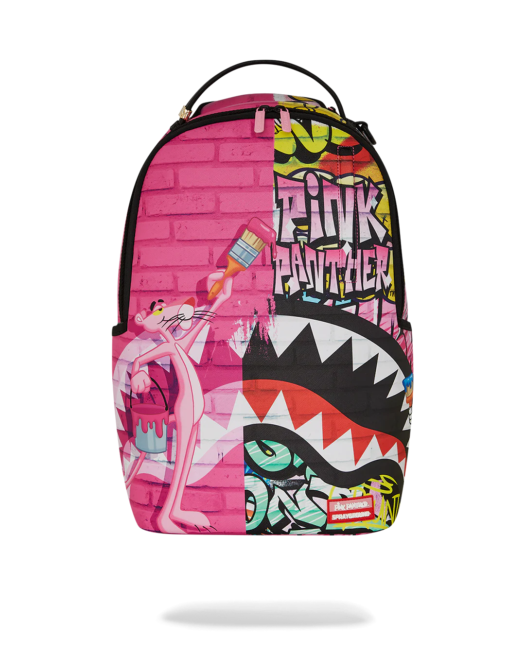 PINK PANTHER PAINTING OVER GRAFFITI DLXR BACKPACK