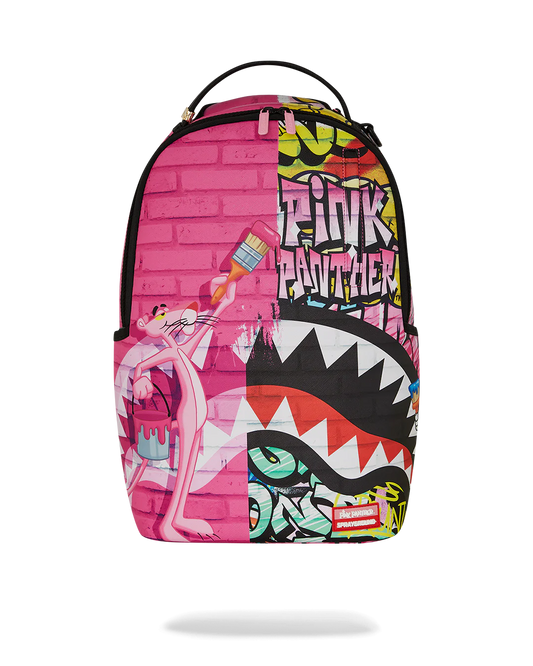 PINK PANTHER PAINTING OVER GRAFFITI DLXR BACKPACK
