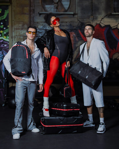 PRINTED ZIPPER SHARK DLXR BACKPACK